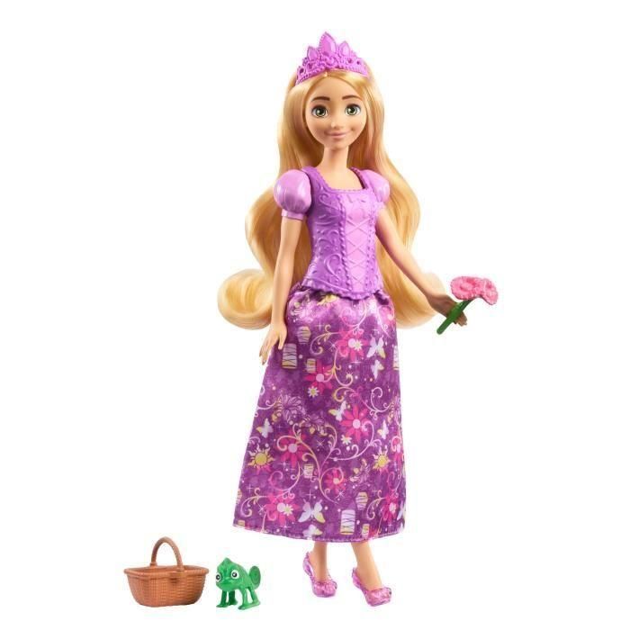 Mattel Jbg09 Muñeca Disney Princess Rapunzel Historias Mágicas 2 en 1 con 8 Accesorios Articulada +3 años 1