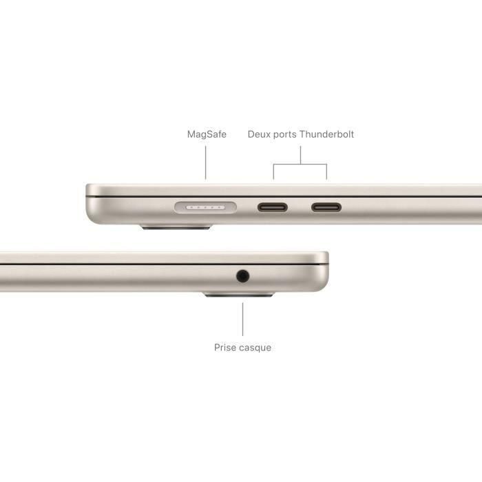 Apple - MacBook Air M3 de 15'' - 16 GB de RAM - 256 GB de almacenamiento - CPU de 8 núcleos - GPU de 10 núcleos - Starlight 3 Apple - MacBook Air M3 de 15'' - 16 GB de RAM - 256 GB de almacenamiento - CPU de 8 núcleos - GPU de 10 núcleos - Starlight 3