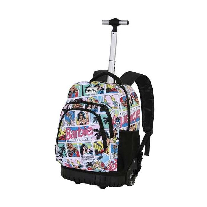 Karactermania Mochila Trolley Barbie Comic Escolar con Ruedas 47x32x25 cm 1