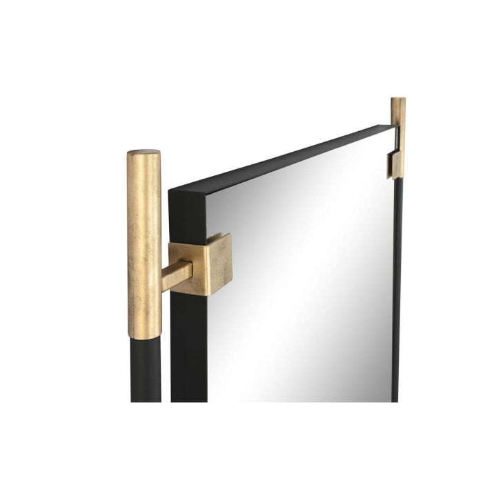DKD Home Decor Espejo Moderno Negro Dorado de Hierro y Cristal, 192x86 cm, para Pared, con Zona de Reflejo 69x181 cm 0 DKD Home Decor Espejo Moderno Negro Dorado de Hierro y Cristal, 192x86 cm, para Pared, con Zona de Reflejo 69x181 cm 0