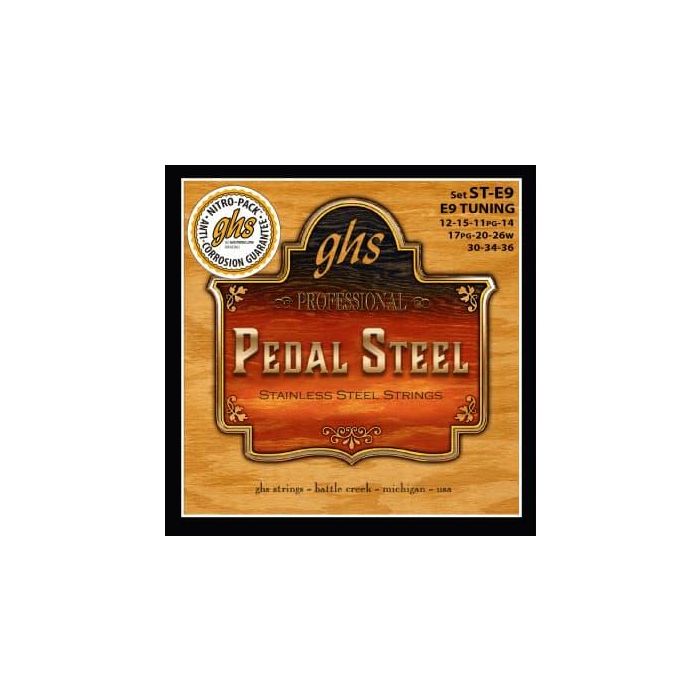 GHS Cuerdas Pedal Steel Super Steels Afinación E9