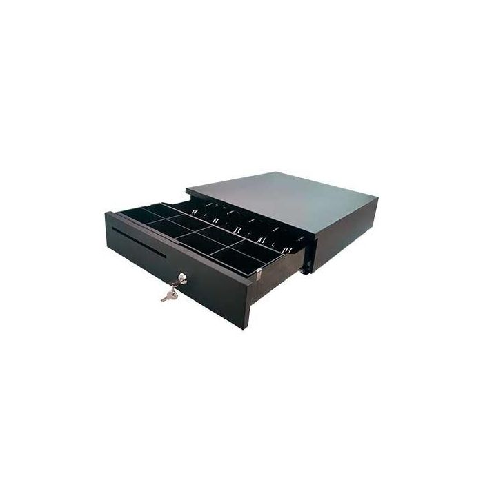 10POS CP-405N Cajón de efectivo manual Negro 420x100x405mm 10POS CP-405N Cajón de efectivo manual Negro 420x100x405mm