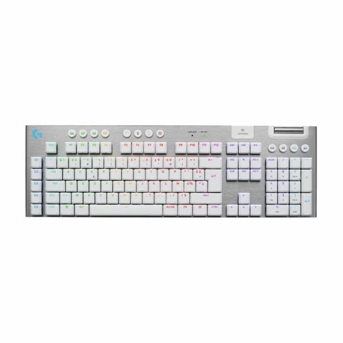Teclado para juegos - inalámbrico - Logitech G - G915 X - Interruptor táctil - AZERTY - Blanco Teclado para juegos - inalámbrico - Logitech G - G915 X - Interruptor táctil - AZERTY - Blanco