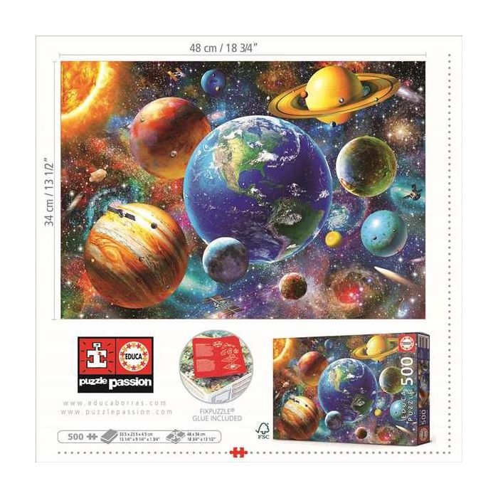 Puzzle 500 piezas sistema solar 4 Puzzle 500 piezas sistema solar 4