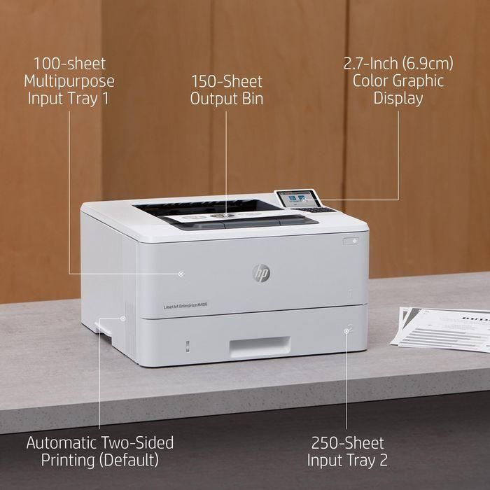 HP 3PZ15A Impresora Láser Monocromo LaserJet Enterprise M406DN | Dúplex Automático, Ethernet, 40 ppm, Seguridad Avanzada 34 HP 3PZ15A Impresora Láser Monocromo LaserJet Enterprise M406DN | Dúplex Automático, Ethernet, 40 ppm, Seguridad Avanzada 34