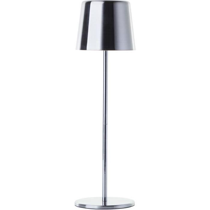 Lámpara de mesa exterior - BRILLIANT - XAANA - Recargable - Cromo - LED - 2W - 160lm - CCT - DIM - USB - IP44 2