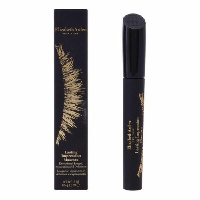Elizabeth Arden #01-black Máscara Pestañas LASTING IMPRESSION Alargamiento Intenso, Definición y Separación, Con Ceramidas, Negra 8,5 ml
