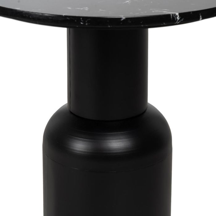 Mesita Negro Metal-Mármol 45 X 45 X 46 cm