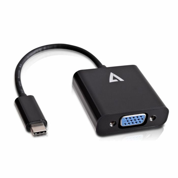 Adaptador USB C a VGA V7 V7UCVGA-BLK-1E Negro Adaptador USB C a VGA V7 V7UCVGA-BLK-1E Negro