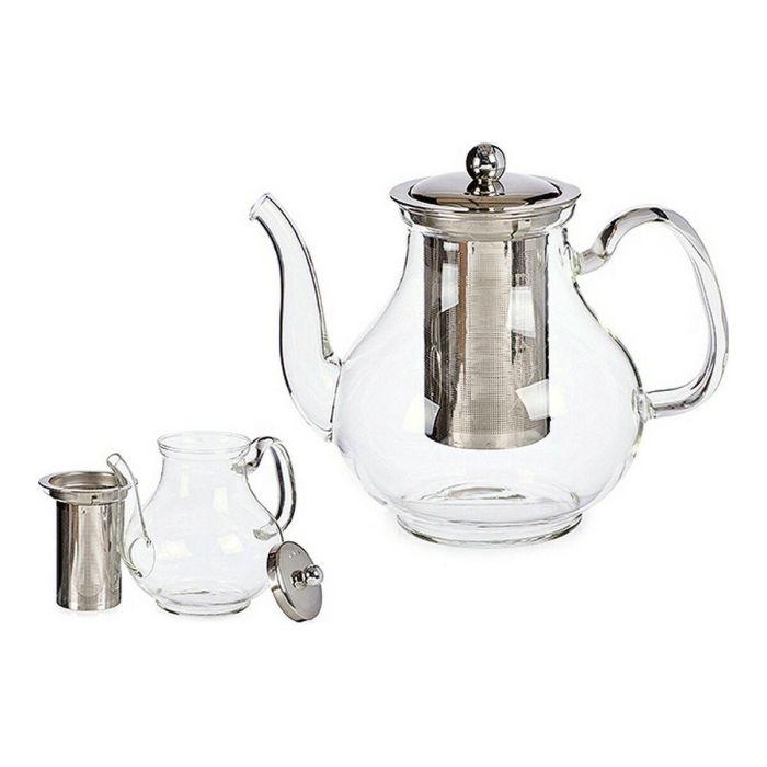 Tetera Vivalto JY-G07 Classic Transparente Cristal Acero 1,1 L 1 Tetera Vivalto JY-G07 Classic Transparente Cristal Acero 1,1 L 1