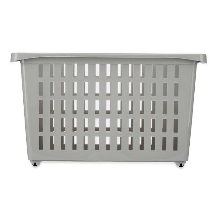 Organizador Plastico Armario Con Ruedas Gris Kipit 17X26CM (12 Unidades) 2 Organizador Plastico Armario Con Ruedas Gris Kipit 17X26CM (12 Unidades) 2