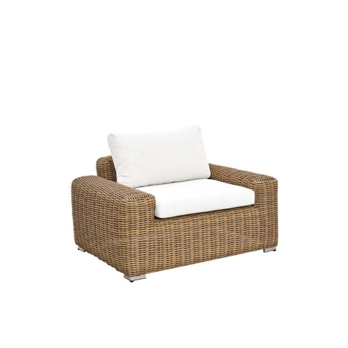 DKD Home Decor Sillón Terraza Y Jardin Marron Claro Beige 87 x 63 x 111 cm