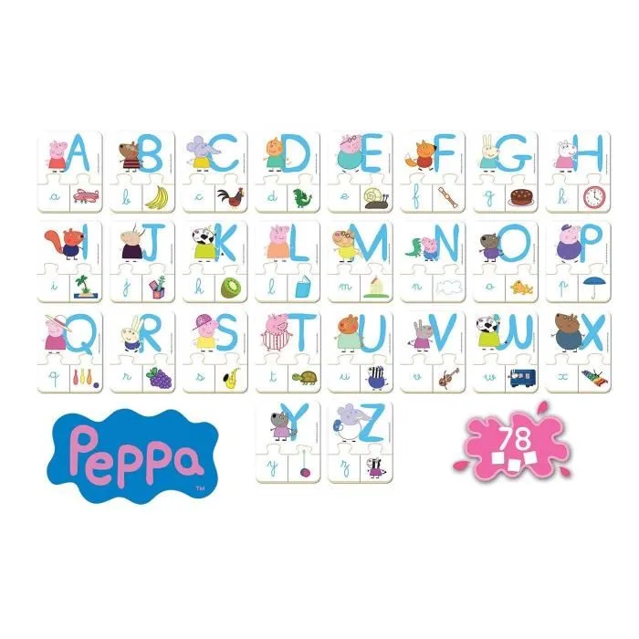 Educa PEPPA PIG Abc Juego Educativo de Combinación para Niños y Niñas a partir de 4 Años 1