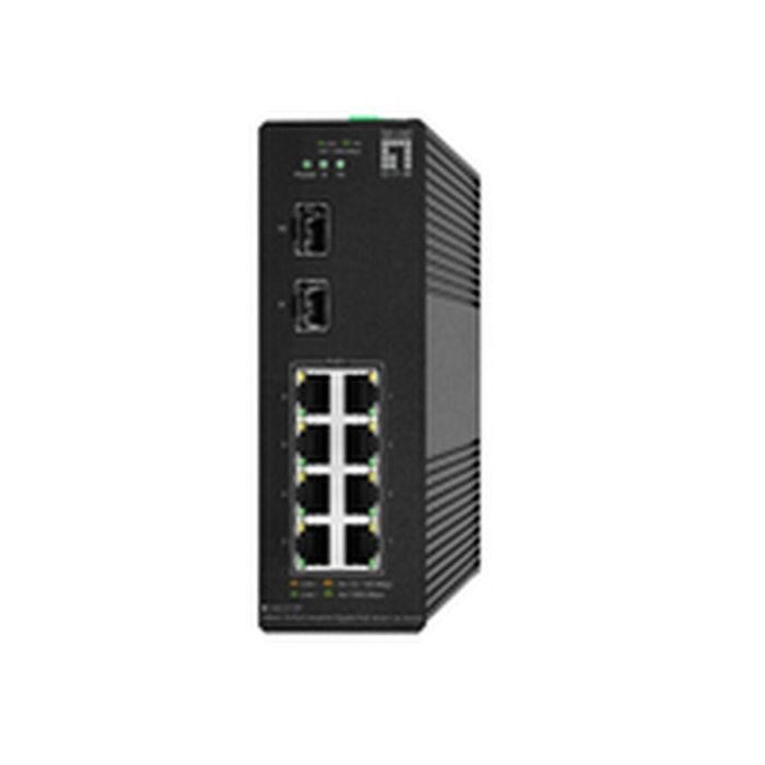 LevelOne IGS-2110P Switch Gestionado L2 8x GE PoE+ 2x SFP Industrial -40 a 75°C 2