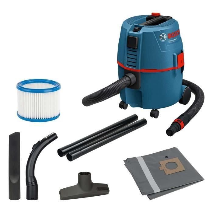 Aspirador Bosch Professional GAS 20 L SFC, aspira agua y polvo, 1200W, limpieza de filtro semiautomática (cartón) - 060197B1W0 1