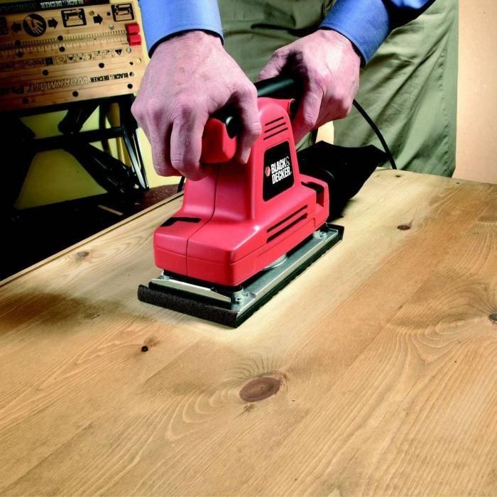 Lijadora orbital de 1/2 hoja BLACK & DECKER 310W 2 Lijadora orbital de 1/2 hoja BLACK & DECKER 310W 2