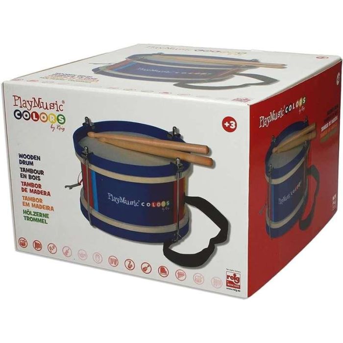 Reig Tambor De Madera, Tensores Metálicos para Niños a Partir de 3 Años 5