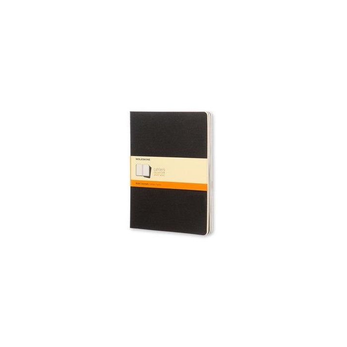 Cuaderno Moleskine Cahier 19X25 120H Horizontal Negra Set De 3