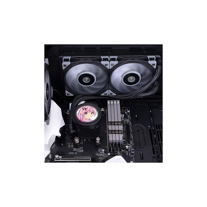 Thermaltake TOUGHLIQUID Ultra 240 All-In-One Liquid Cooler 240mm CL-W322-PL12GM-B, Sistema de Refrigeración Líquida, Radiador de Aluminio, Ventilador 12cm 2500 RPM, Iluminación RGB 5