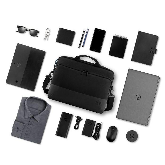 Dell Maletín Pro Slim Briefcase 15" para Portátil, Color Negro, Protección Ecológica