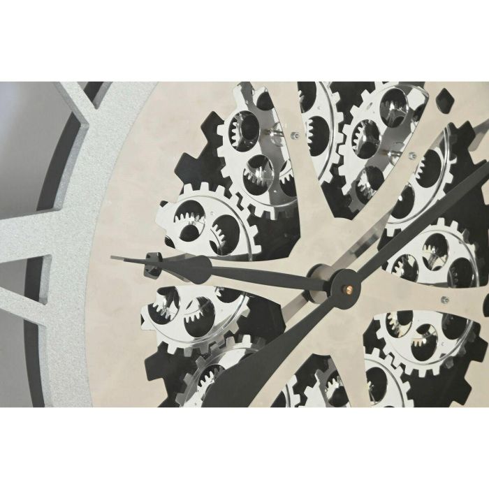 Reloj de Pared Home ESPRIT Plateado Hierro 102 x 9,5 x 102 cm 2 Reloj de Pared Home ESPRIT Plateado Hierro 102 x 9,5 x 102 cm 2