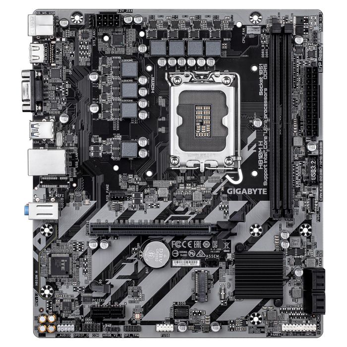 Gigabyte H810M H Placa Base LGA 1851 DDR5 para Procesadores Intel Core Ultra 1