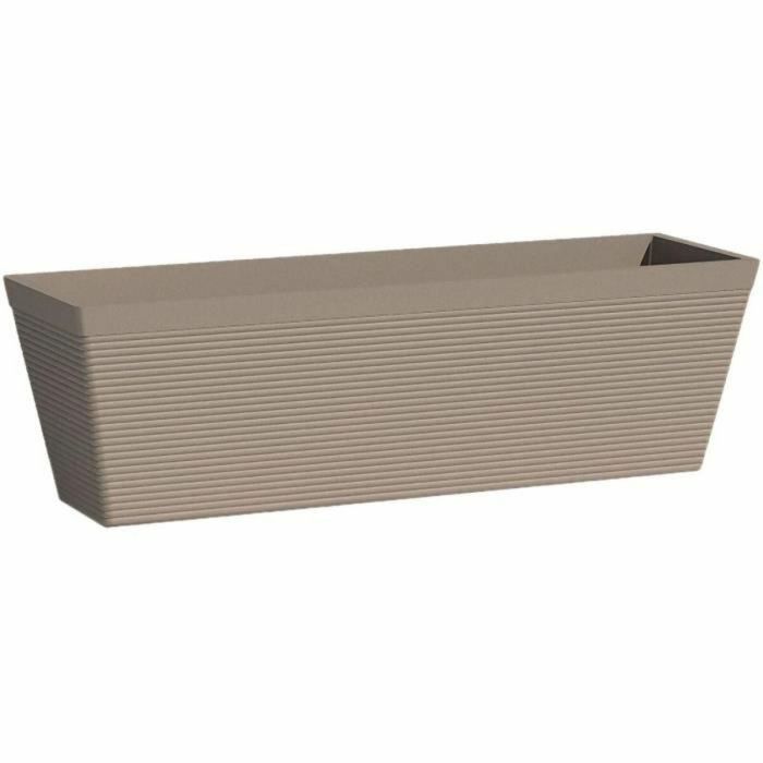 Garden ID 02043107 Jardinera Green Care Impact Taupe 50x16x16 cm - 100% Reciclada, Resistente UV/Heladas, Garantía 10 Años