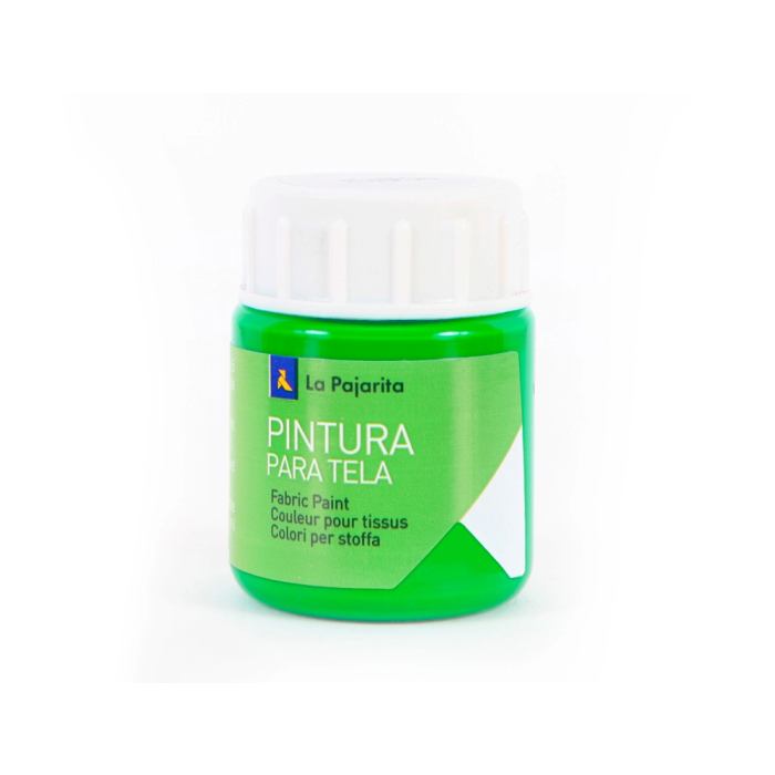 La Pajarita Pintura para Tela Verde Primavera 25 ml 1 La Pajarita Pintura para Tela Verde Primavera 25 ml 1