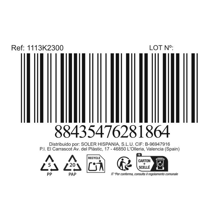 La Mediterranea Set 6 Vasos Shogun 300 cc (8 Cajas)