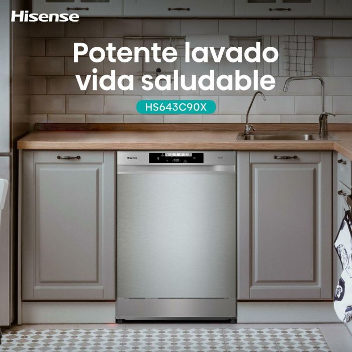 Lavavajillas Hisense HS643C90X Plata 2 Lavavajillas Hisense HS643C90X Plata 2