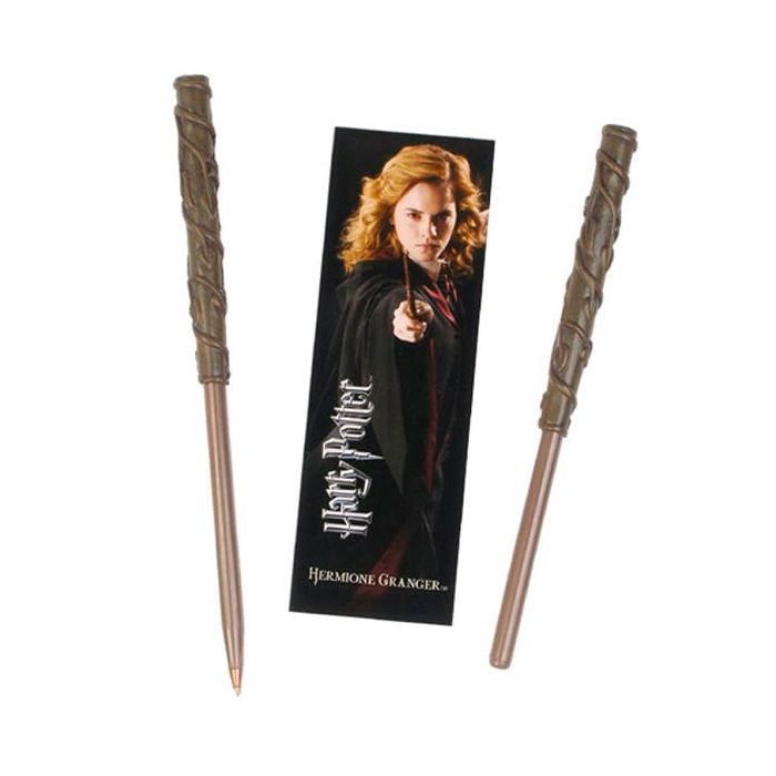 NOBLE COLLECTION Varita Bolígrafo y Marcapáginas Hermione Granger Harry Potter