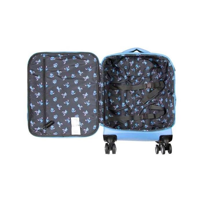 Karactermania Maleta de Cabina Lilo y Stitch Face 4 Ruedas Poliéster Azul 35 x20 x55 cm con Cierre TS Lock y Puerto USB 5 Karactermania Maleta de Cabina Lilo y Stitch Face 4 Ruedas Poliéster Azul 35 x20 x55 cm con Cierre TS Lock y Puerto USB 5