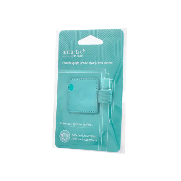 Antartik Portabolígrafos Autoadhesivo Turquesa PU Elástico para Cuaderno hasta 15mm 40x40mm 1 Antartik Portabolígrafos Autoadhesivo Turquesa PU Elástico para Cuaderno hasta 15mm 40x40mm 1
