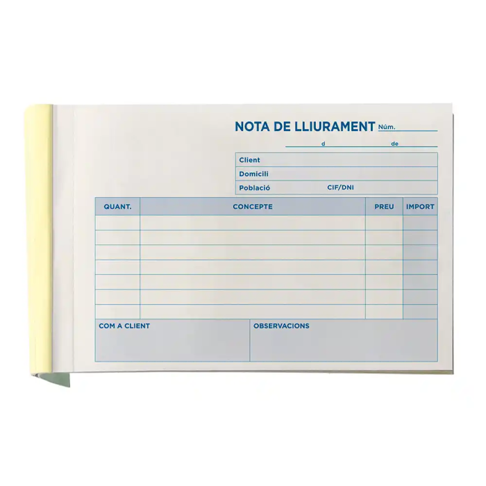 Liderpapel T228 Talonario Entregas Original y Copia Octavo Apaisado Texto en Catalán 155 x 105 mm 5 Liderpapel T228 Talonario Entregas Original y Copia Octavo Apaisado Texto en Catalán 155 x 105 mm 5