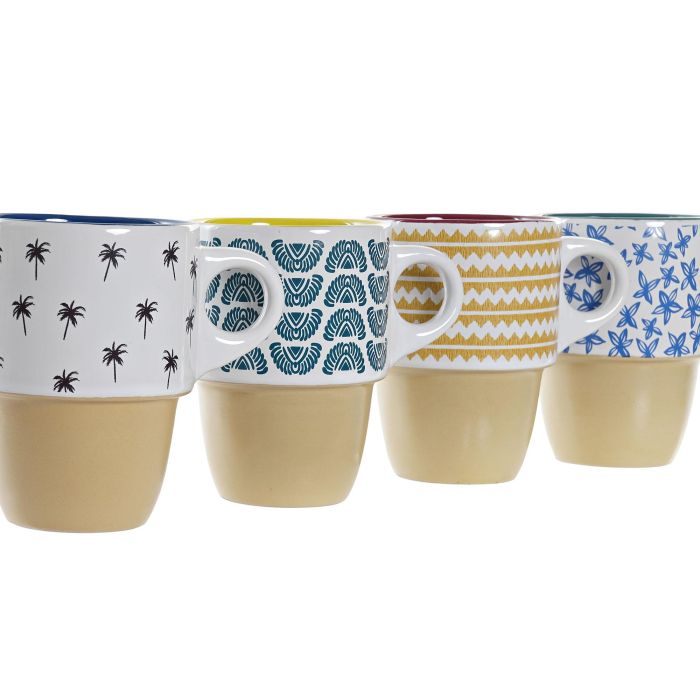 DKD Home Decor Mug Gres Colonial 400ml Mate Variedad Colores Turquesa Azul 12 Unidades Apto Microondas Lavavajillas 1 DKD Home Decor Mug Gres Colonial 400ml Mate Variedad Colores Turquesa Azul 12 Unidades Apto Microondas Lavavajillas 1