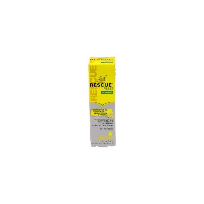 Flores Bach Original Rescue Plus Gotas Vitaminas 20ml