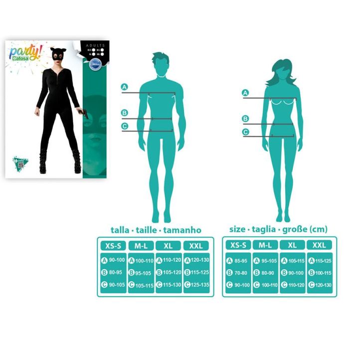 Disfraz Heroe Comic Gato Negro Mujer Adulto M-L 3 Disfraz Heroe Comic Gato Negro Mujer Adulto M-L 3