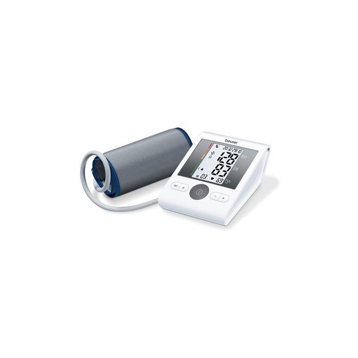 Beurer BM-28 (658.13) Tensiometro de Brazo con Alarma, Memoria 4 Usuarios, Manguito hasta 42cm, Detector Arritmias Beurer BM-28 (658.13) Tensiometro de Brazo con Alarma, Memoria 4 Usuarios, Manguito hasta 42cm, Detector Arritmias