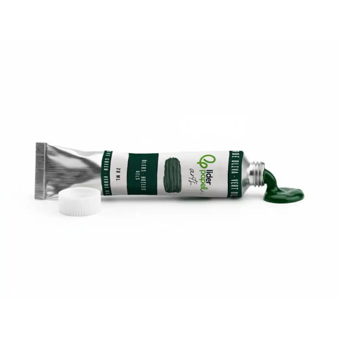 Liderpapel Pintura al Óleo Tubo de Aluminio 20 ml Color Verde Oliva 2