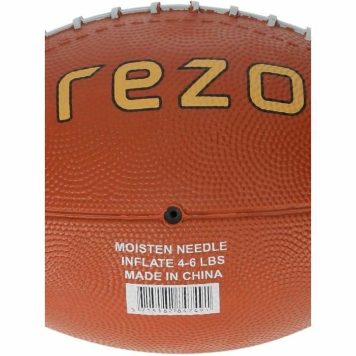 REZO Balón de Fútbol Americano de Caucho Talla 3 Marrón para Recreación 3 REZO Balón de Fútbol Americano de Caucho Talla 3 Marrón para Recreación 3