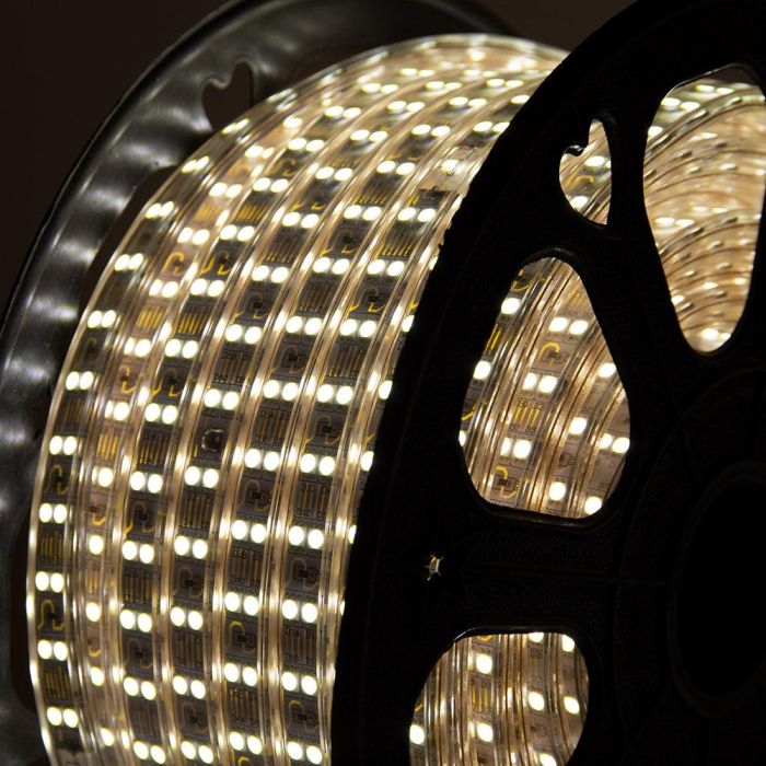 Tira de 120 LEDs/M 500W 1.000Lm 6000ºK SMD5050 220VAC IP65 x50M 40.000H  [HO-220-120-50M-CW] 3
