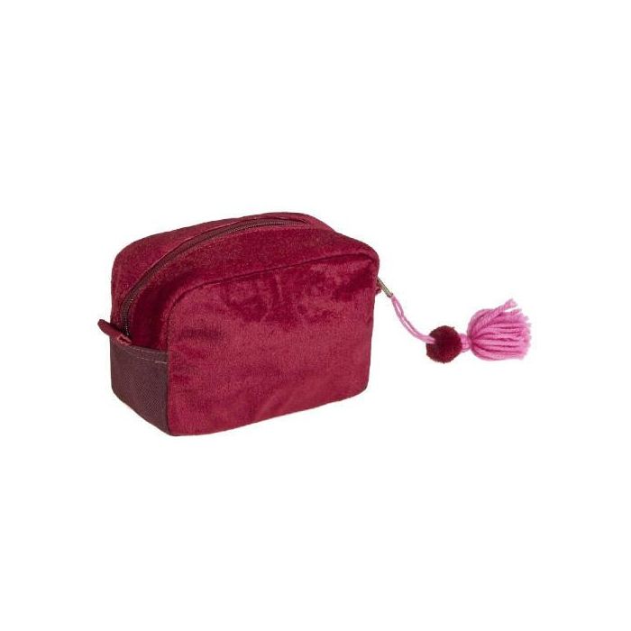 Coquette 16020090700 Neceser Coquette Estuche Cuadrado Terciopelo Fucsia 16x11x8 cm 1