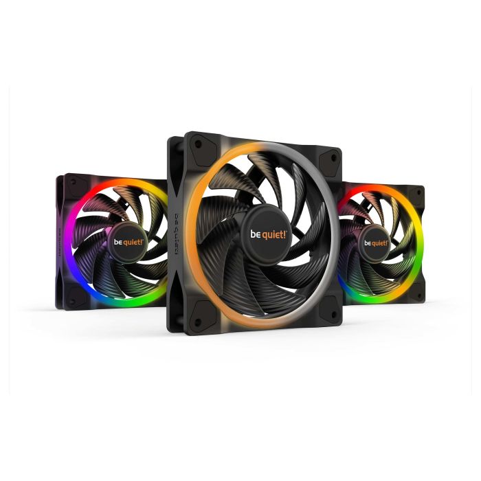 Be Quiet! LIGHT WINGS 120mm PWM high-speed ARGB Triple-Pack Ventilador 12cm 2500 RPM Negro 3 Unidades 0 Be Quiet! LIGHT WINGS 120mm PWM high-speed ARGB Triple-Pack Ventilador 12cm 2500 RPM Negro 3 Unidades 0