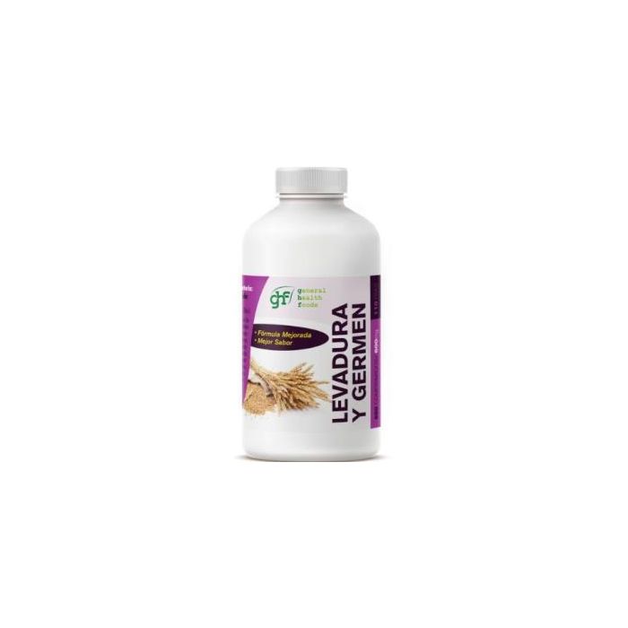 GHF Levadura de Cerveza y Germen de Trigo 600mg, 550 Comprimidos. Rica en Proteínas, Vitaminas B y E.