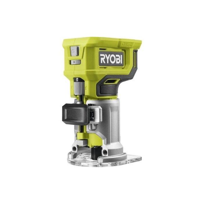 Ryobi RTR18-0 Fresadora 18V ONE+ sin batería ni cargador. Micro ajuste de profundidad, pinza 6 y 6.35 mm, 20-30.000 rpm.
