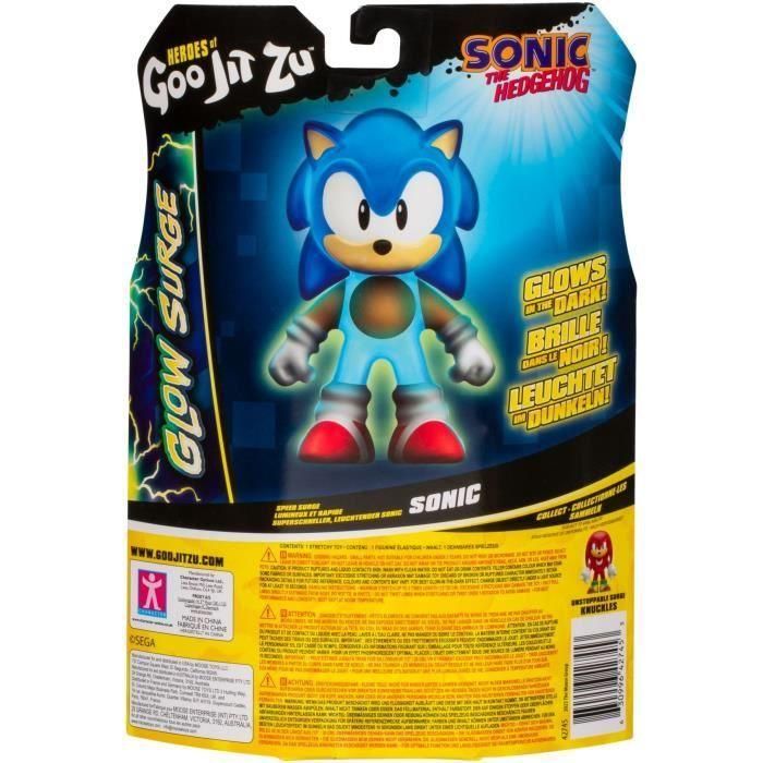 Sonic Glow Surge 13cm - HERoeS OF GOO JIT ZU - SONIC - Figura luminosa y extensible 1 Sonic Glow Surge 13cm - HERoeS OF GOO JIT ZU - SONIC - Figura luminosa y extensible 1