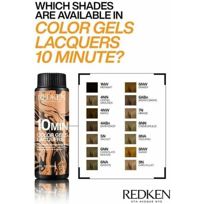 Redken COLOR GELS LACQUERS 10 MINUTOS #6ABN-6.19 60 ml x 3 u 1 Redken COLOR GELS LACQUERS 10 MINUTOS #6ABN-6.19 60 ml x 3 u 1