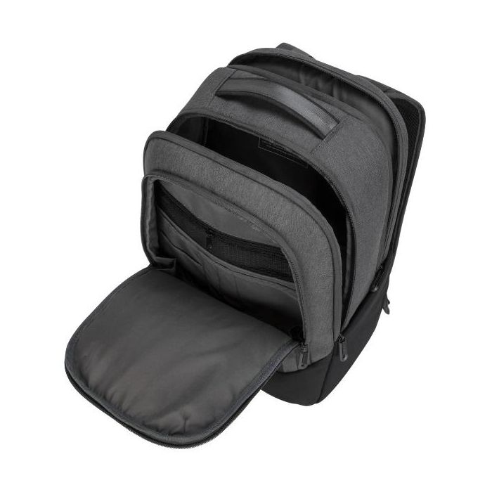 Targus Hero Backpack Ecosmart Mochila para portátil 15.6" Gris Material ECO 300 Cremallera 2