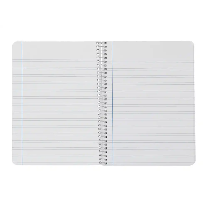 Liderpapel Cuaderno Espiral Smart A4 Tapa Blanda 80 Hojas 75gr Pauta 3,5mm Con Margen Colores Surtidos 6
