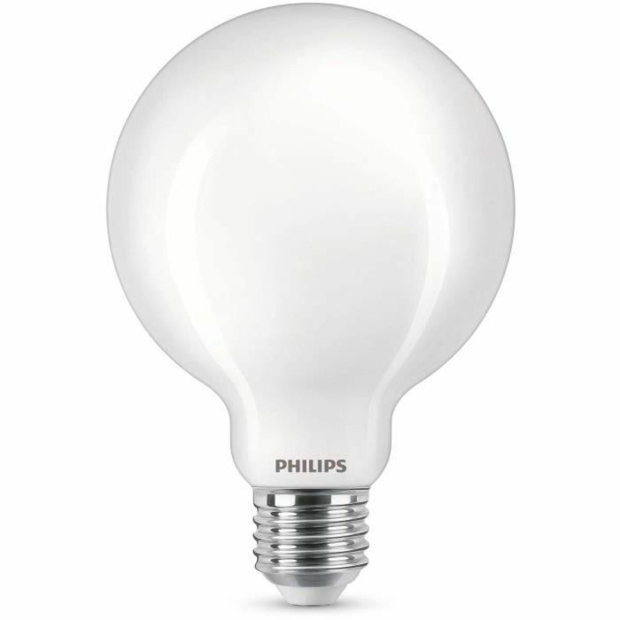 Bombilla LED Philips Equivalente 60W E27 Blanco cálido no regulable, cristal